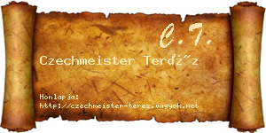 Czechmeister Teréz névjegykártya