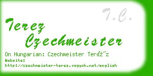 terez czechmeister business card